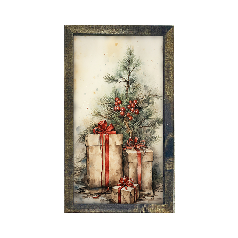 Presents with Christmas tree