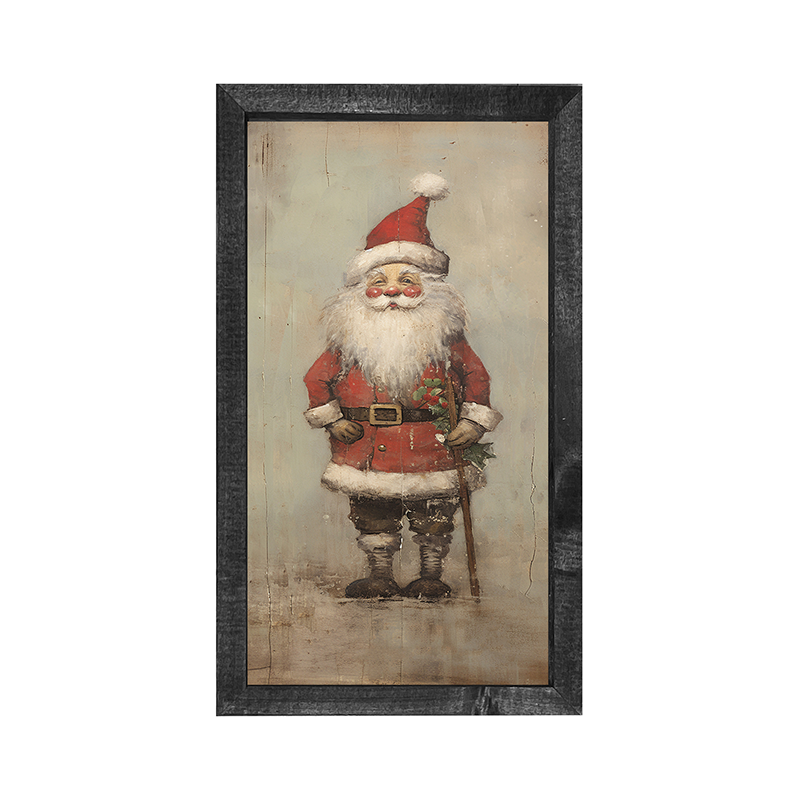Rustic Smiling Santa