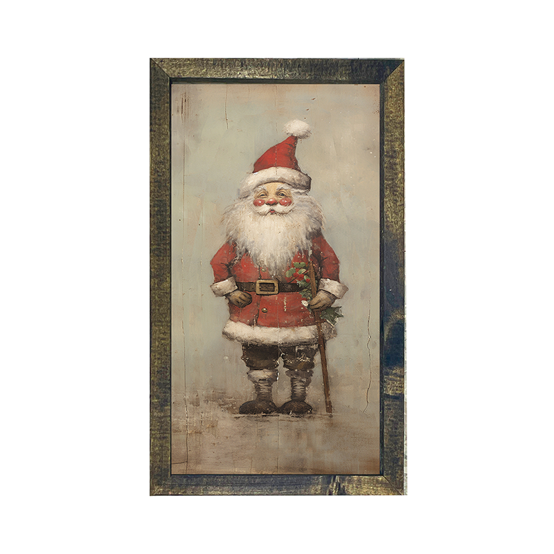 Rustic Smiling Santa
