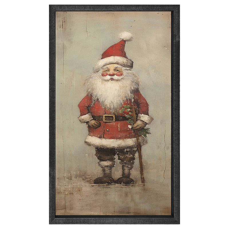 Rustic Smiling Santa
