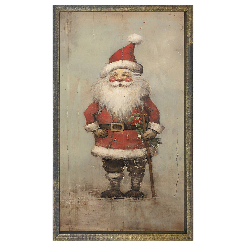Rustic Smiling Santa