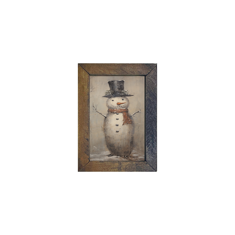 Vintage Smiling Snowman