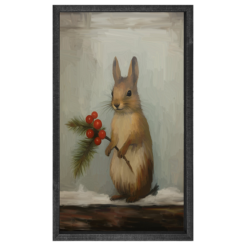Christmas Squirrel-Vertical Frame