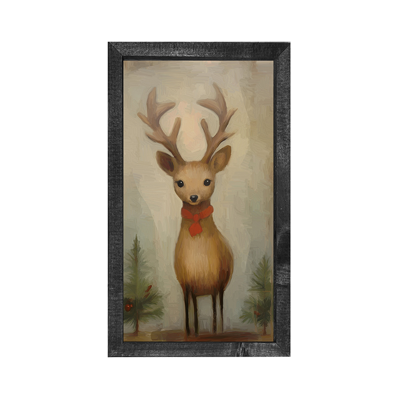 Christmas Reindeer-Vertical Frame