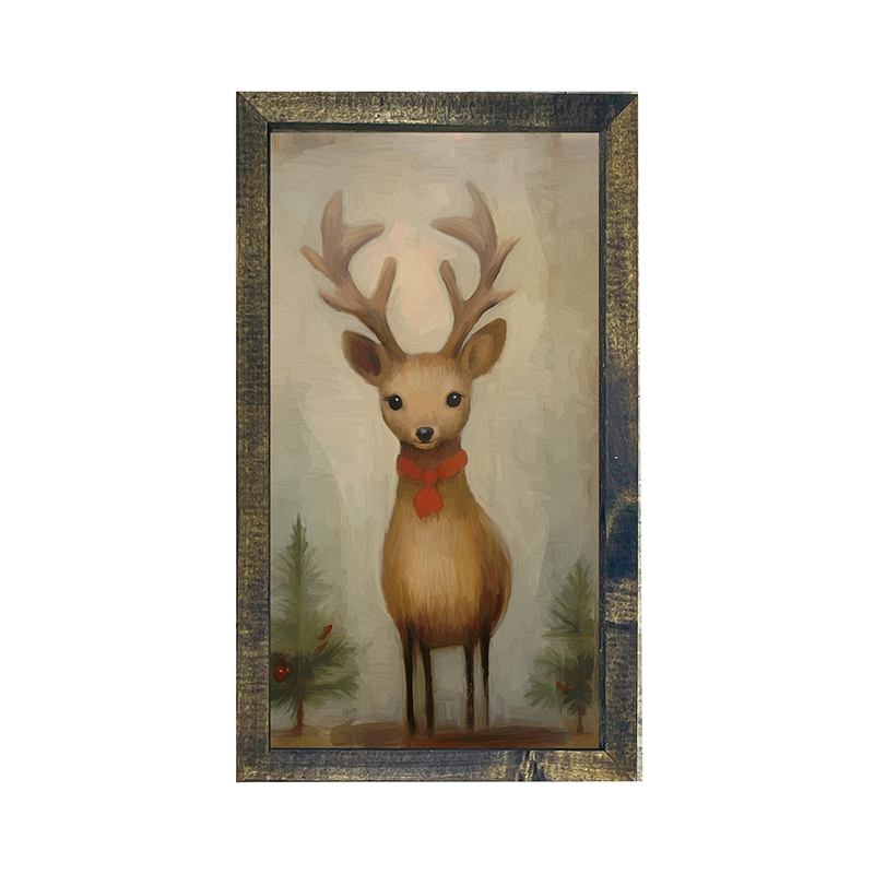 Christmas Reindeer-Vertical Frame