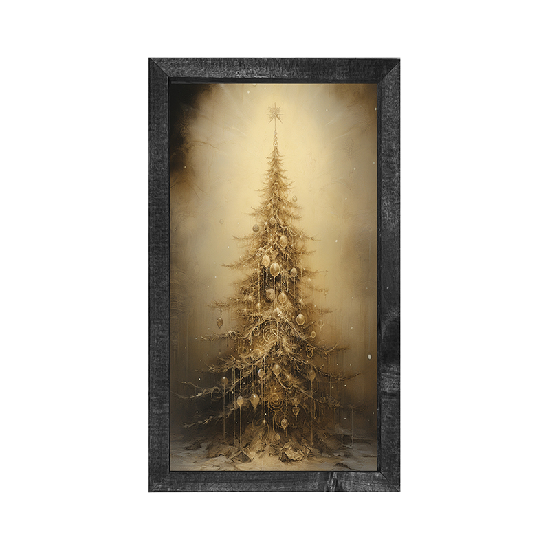 Adorned Christmas Tree-Vertical Frame