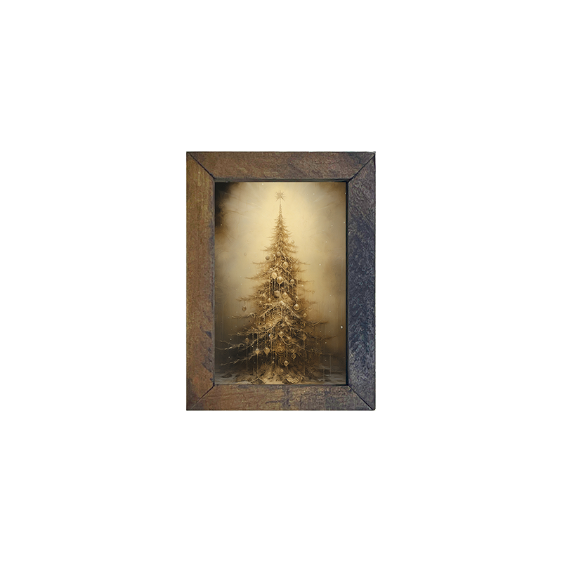 Adorned Christmas Tree-Vertical Frame