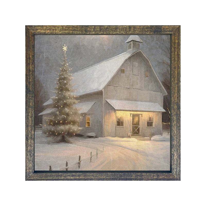 Christmas night farm
