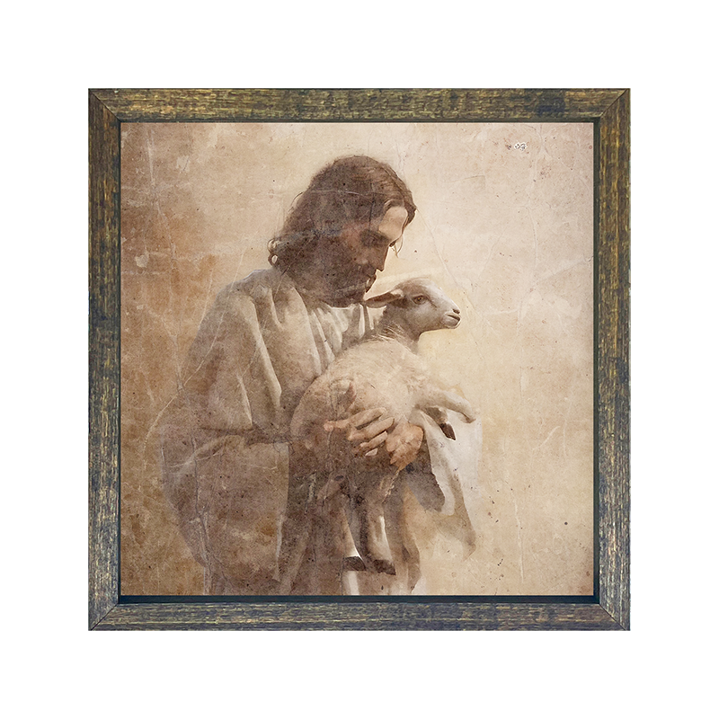 Jesus with a lamb
