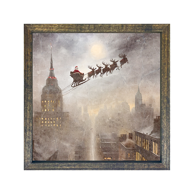 Cityscape Santa