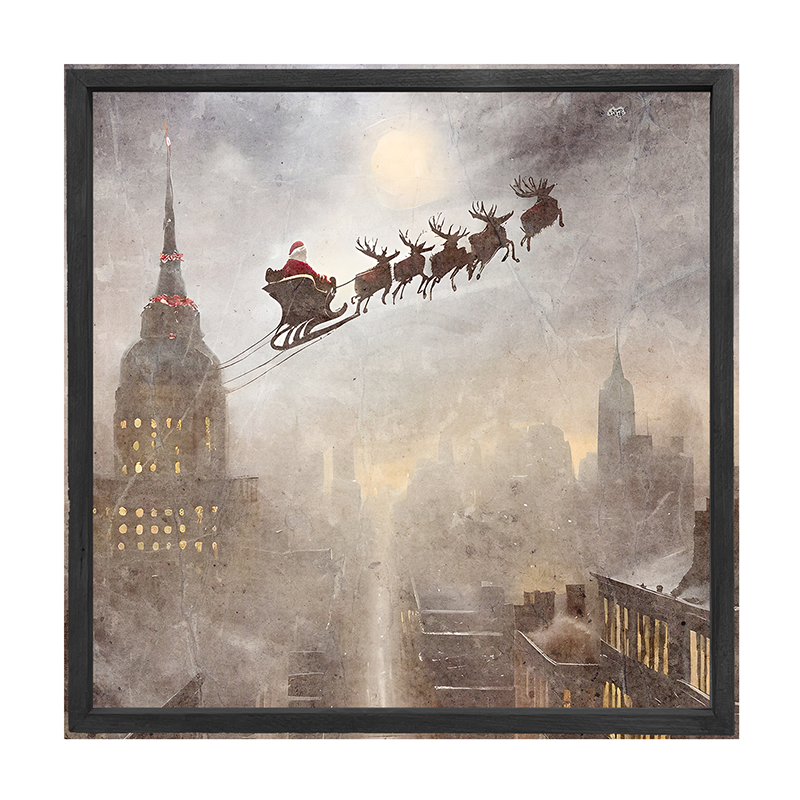 Cityscape Santa