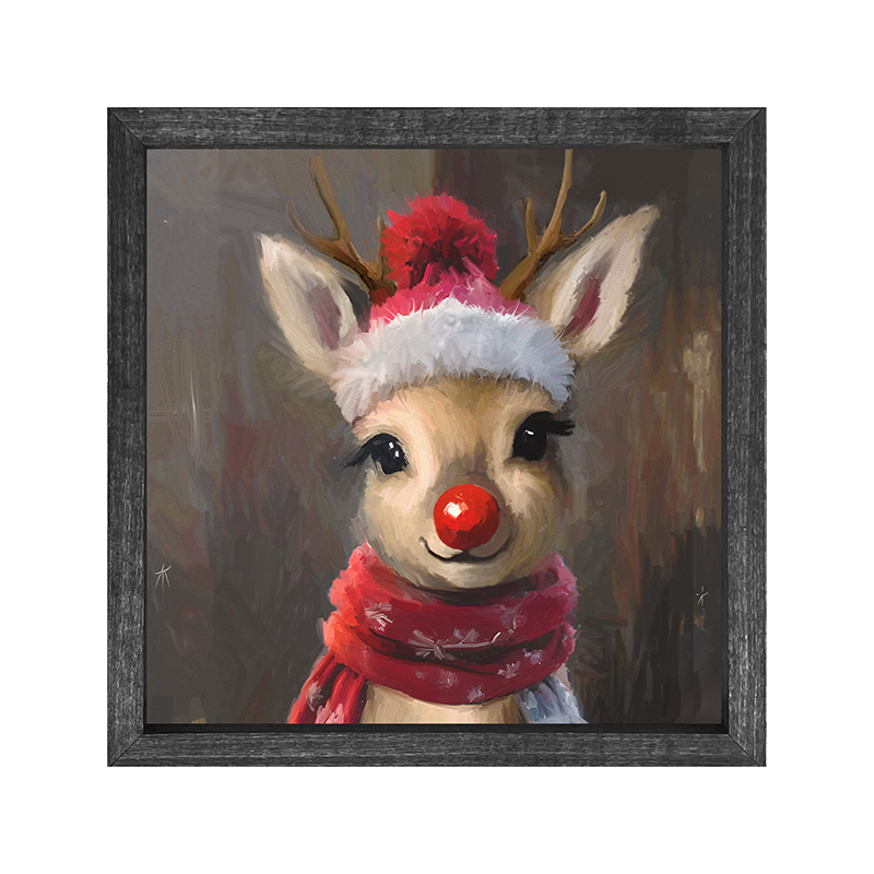 Winter Hat Red Nosed Reindeer
