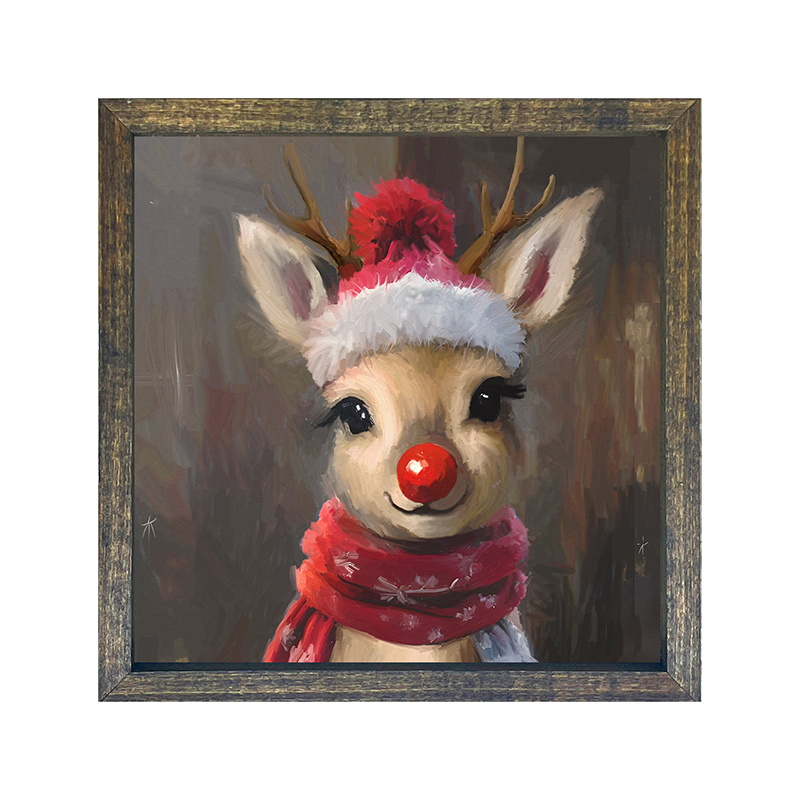 Winter Hat Red Nosed Reindeer