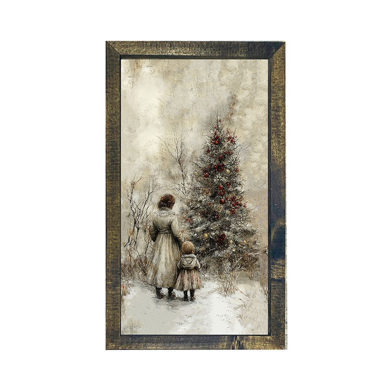 A Walk in Winter - Vertical Frame