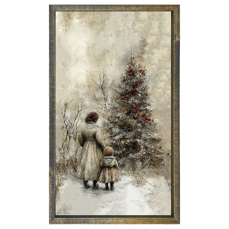 A Walk in Winter - Vertical Frame