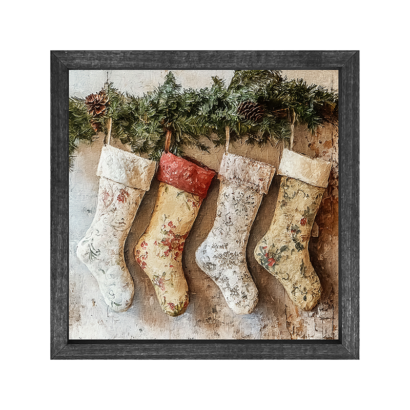 Stockings with Pinecones