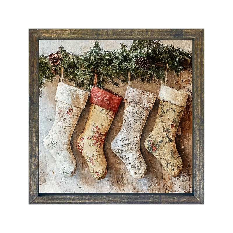 Stockings with Pinecones