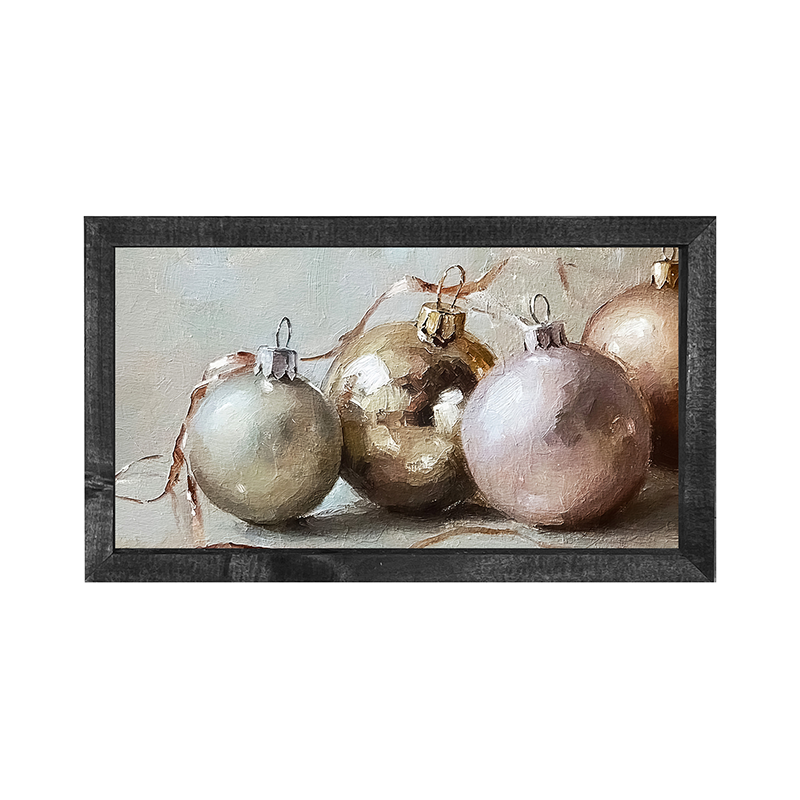 Ornaments and Ribbons - Horizontal Frame
