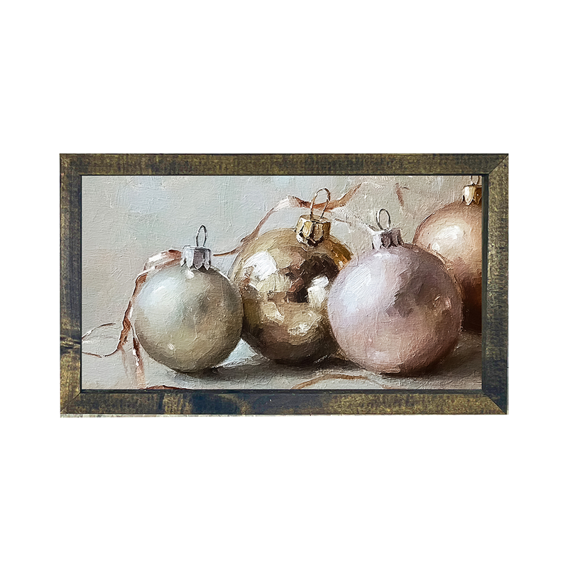 Ornaments and Ribbons - Horizontal Frame