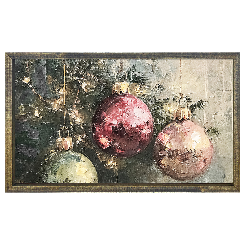 Ornaments on a Tree - Horizontal Frame