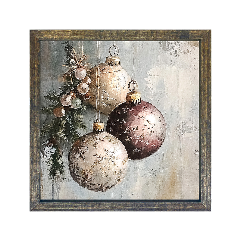Pine Sprig with Ornaments