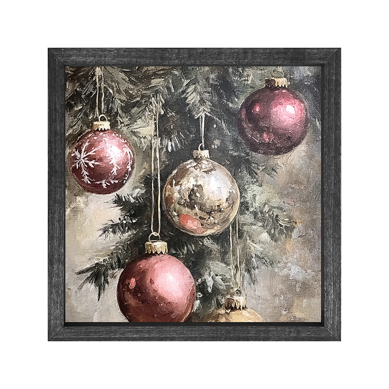 Ornaments on a Pine Branch