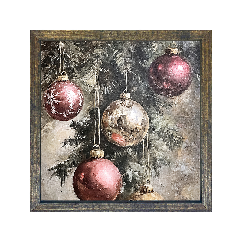 Ornaments on a Pine Branch
