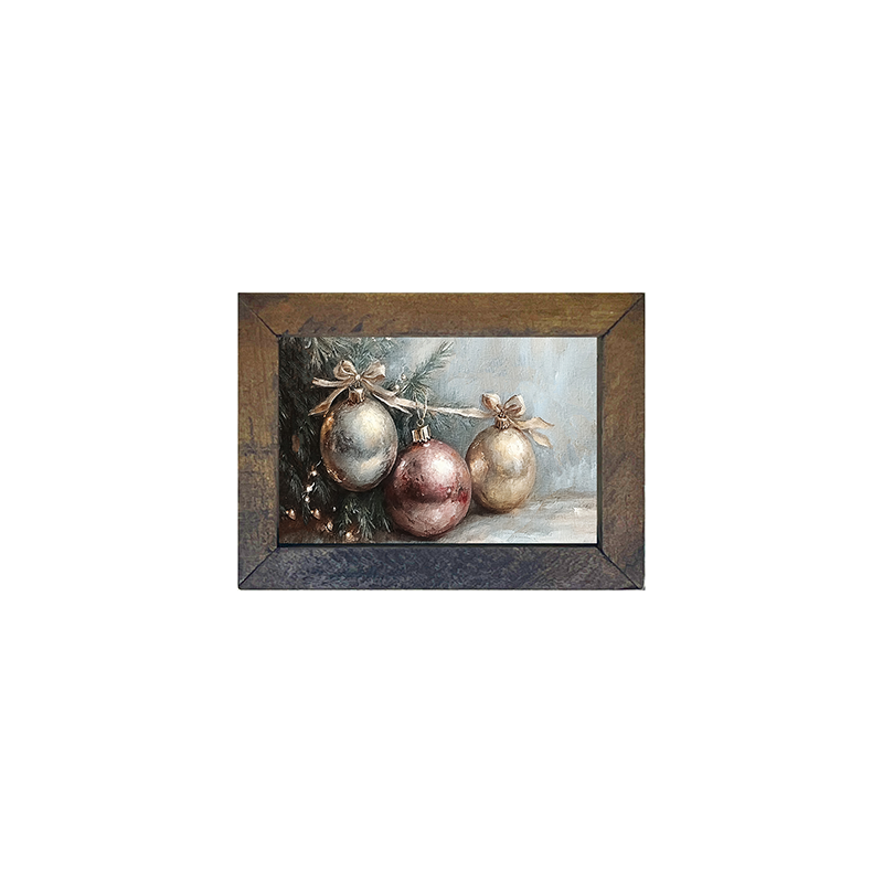 Ornaments and Bows - Horizontal Frame