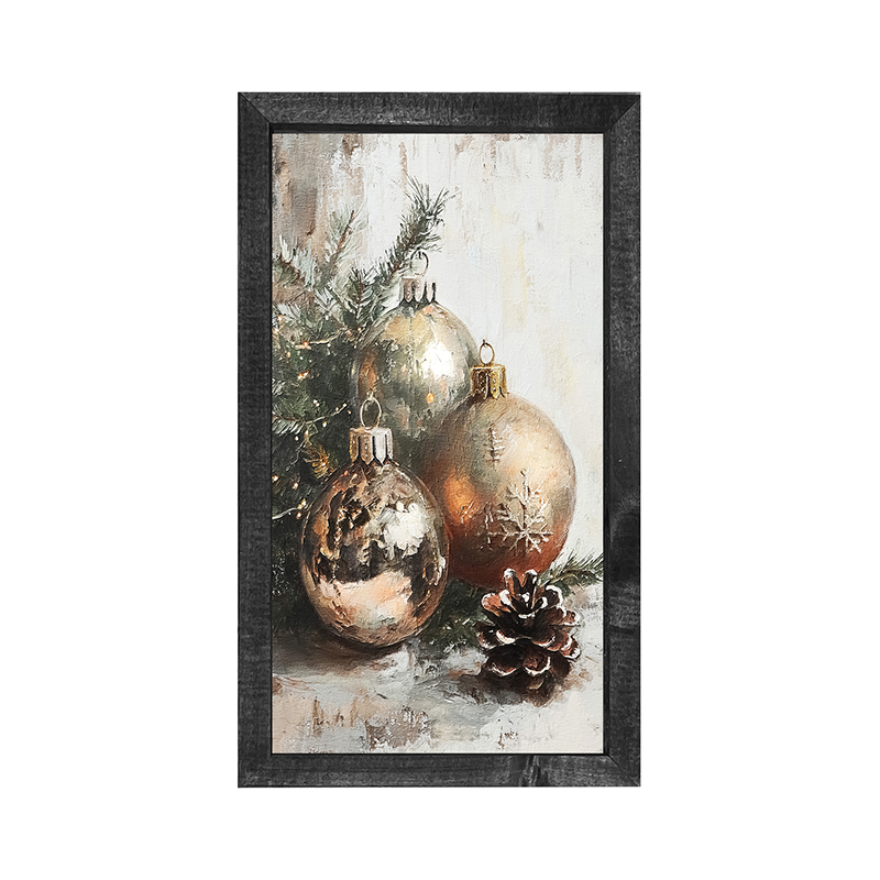 Golden Ornaments - Vertical Frame