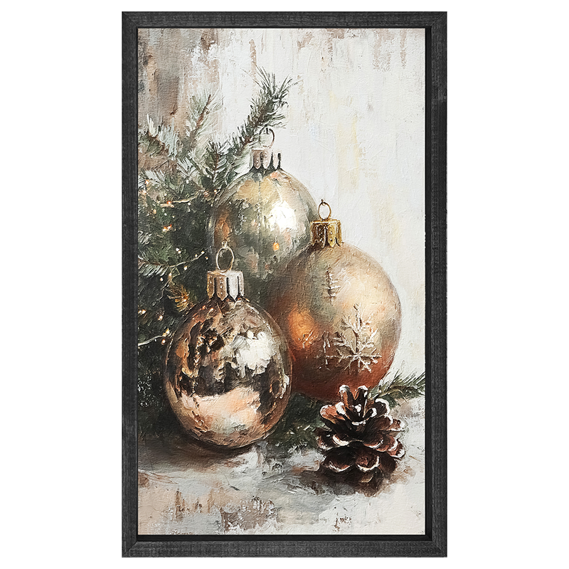 Golden Ornaments - Vertical Frame