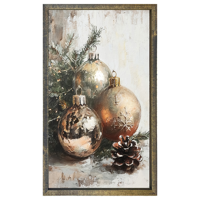 Golden Ornaments - Vertical Frame