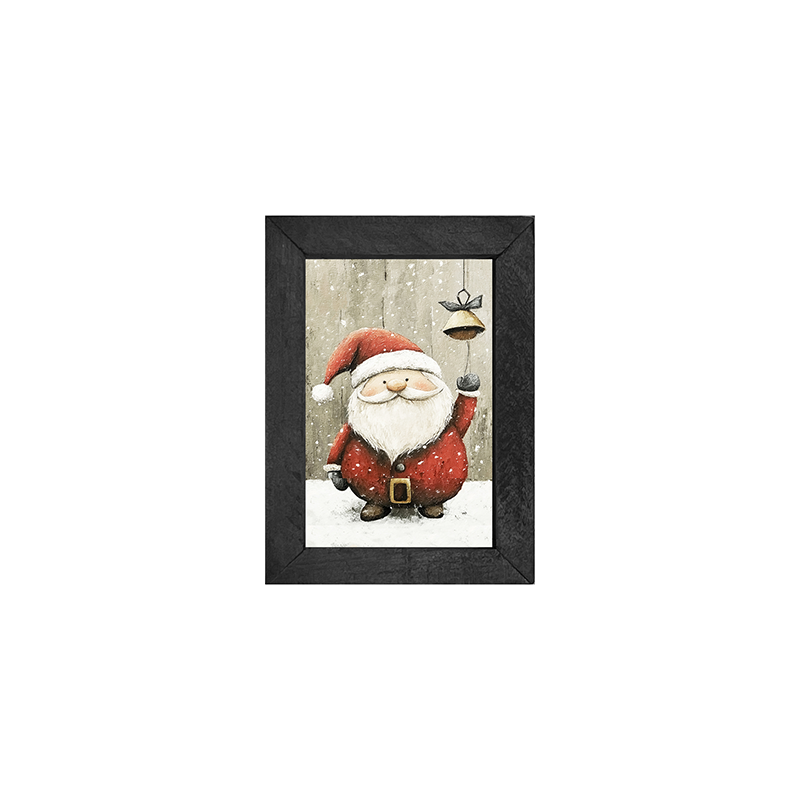 Bell-Ringing Santa - Vertical Frame