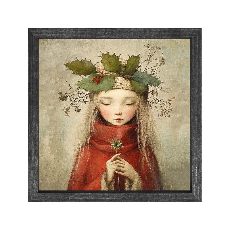 Rustic Christmas girl