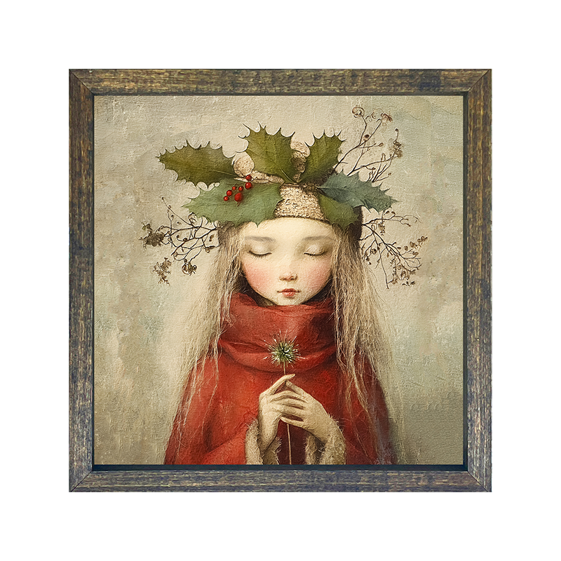 Rustic Christmas girl