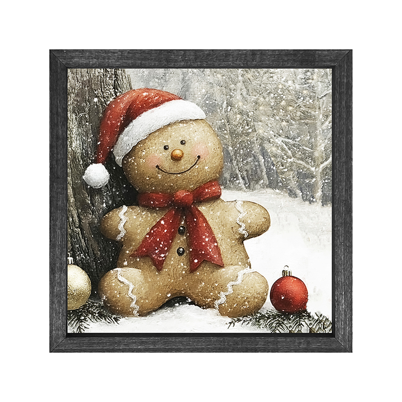 Snowy Gingerbread Man