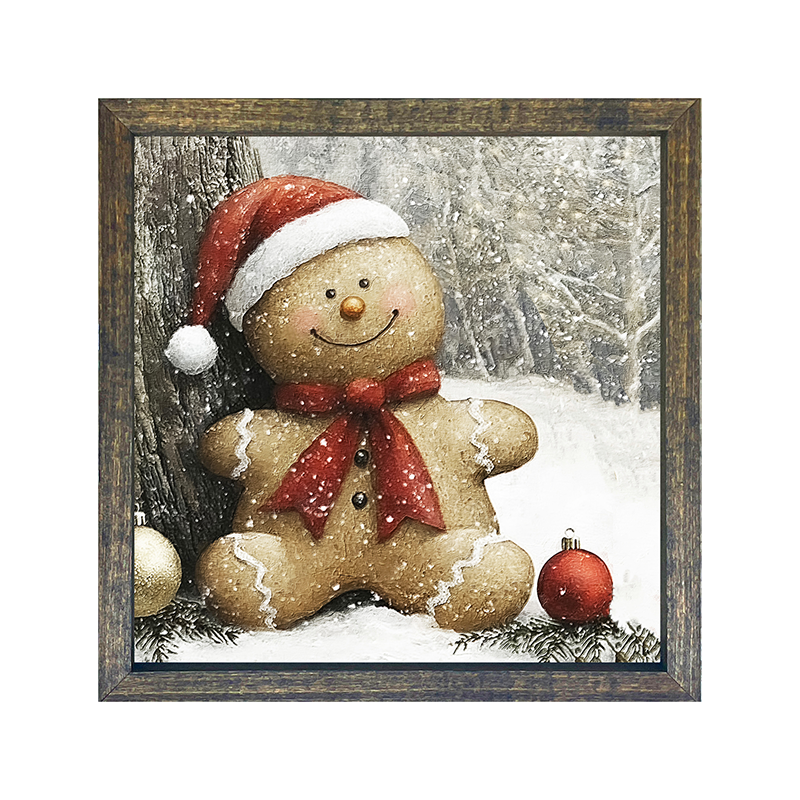 Snowy Gingerbread Man