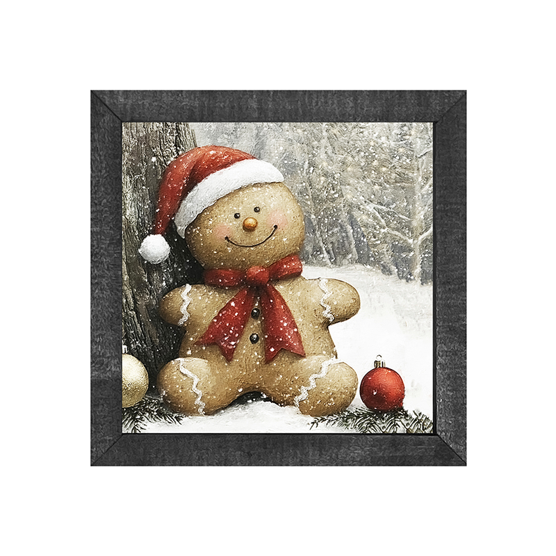 Snowy Gingerbread Man