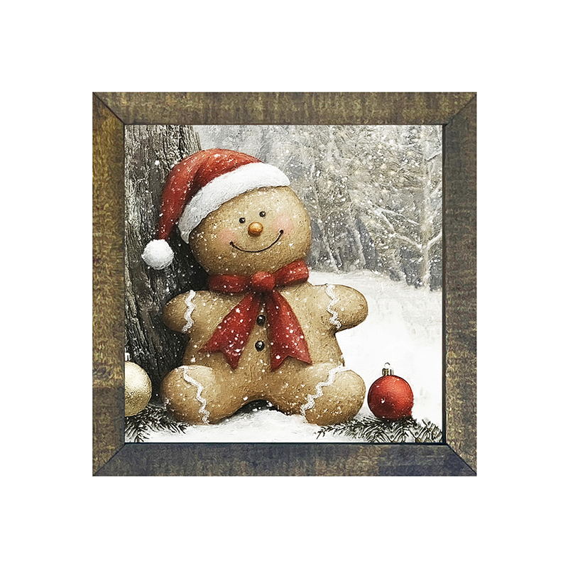 Snowy Gingerbread Man