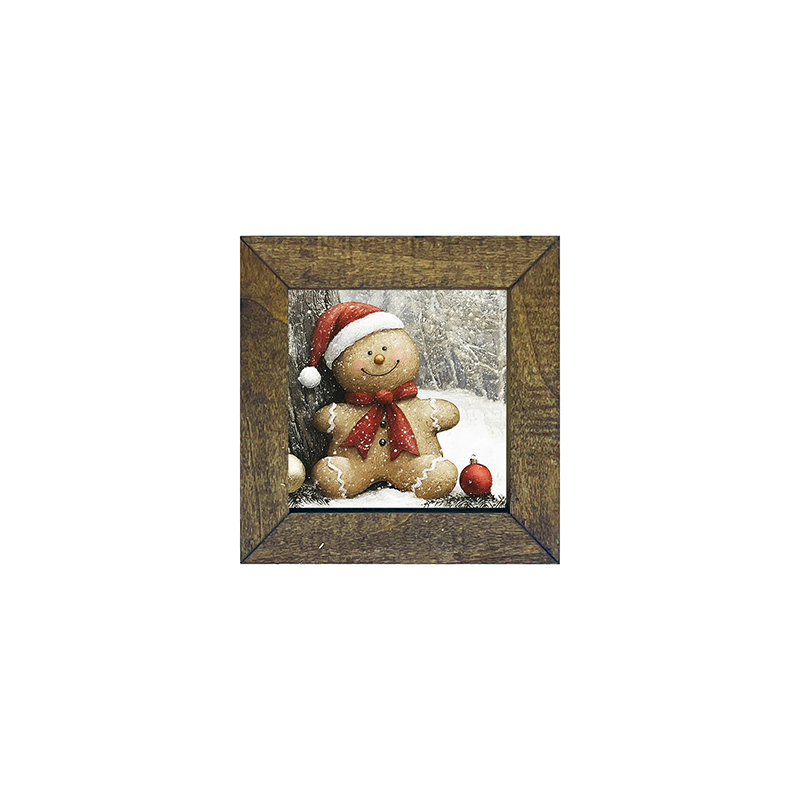 Snowy Gingerbread Man