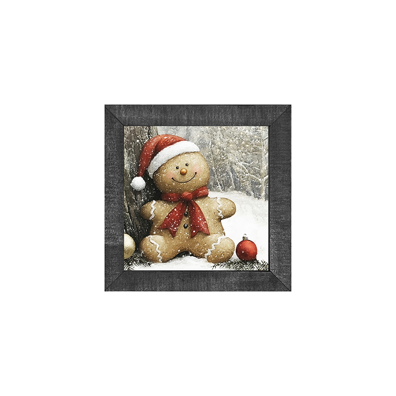 Snowy Gingerbread Man