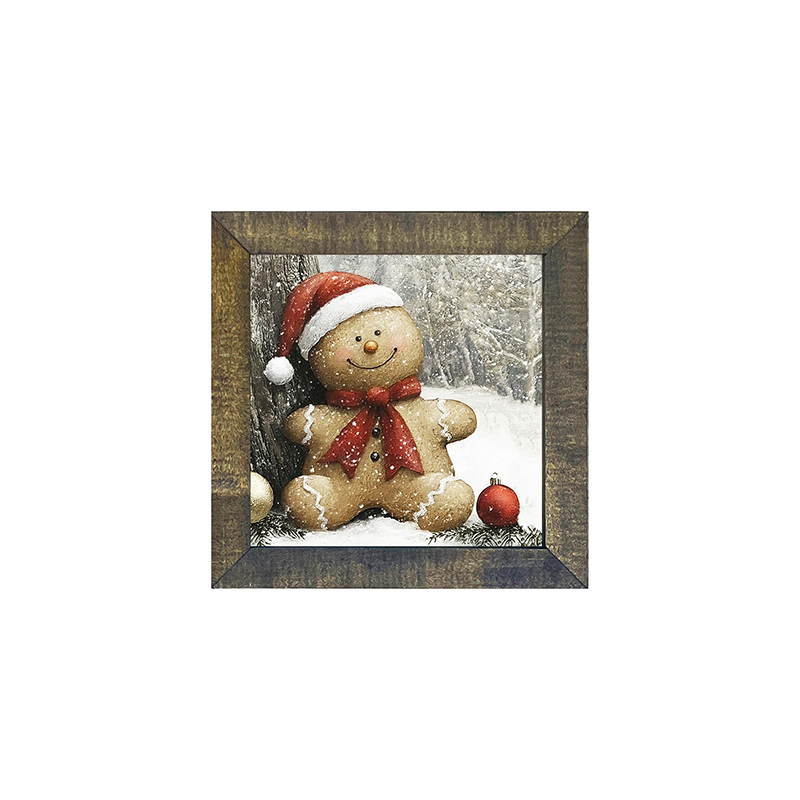 Snowy Gingerbread Man