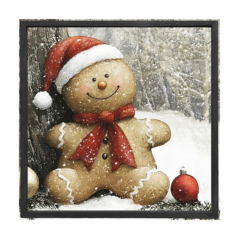 Snowy Gingerbread Man