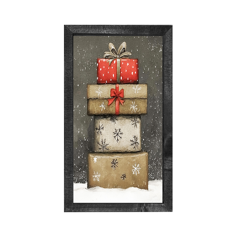 Snowy Presents - Vertical Frame