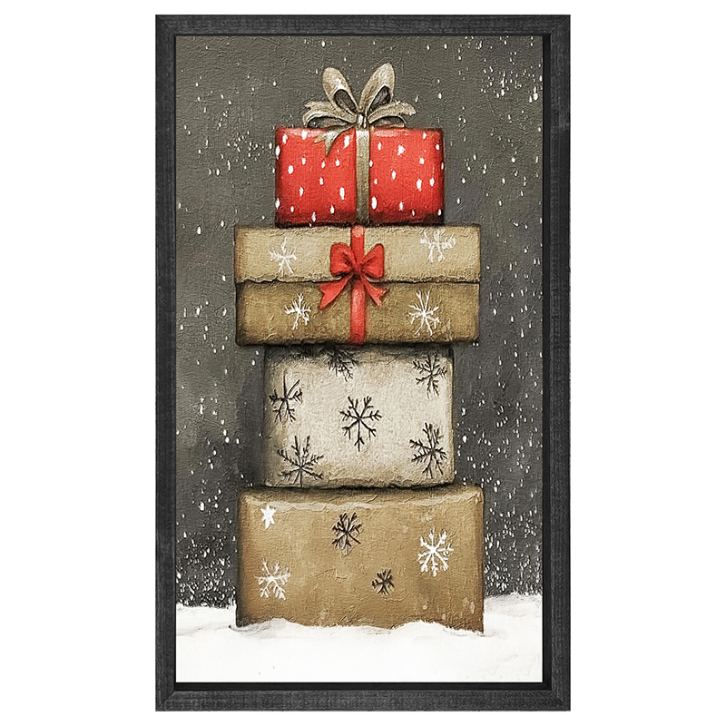 Snowy Presents - Vertical Frame