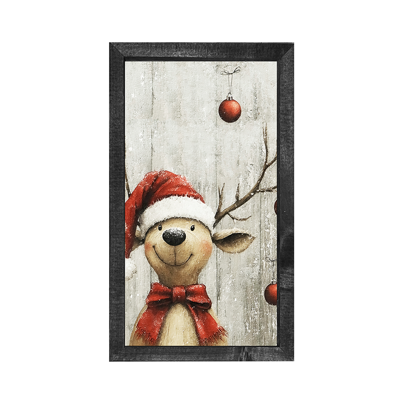 Christmas Dog - Vertical Frame