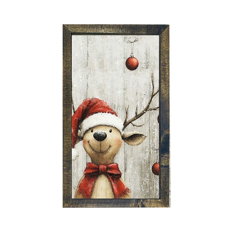 Christmas Dog - Vertical Frame