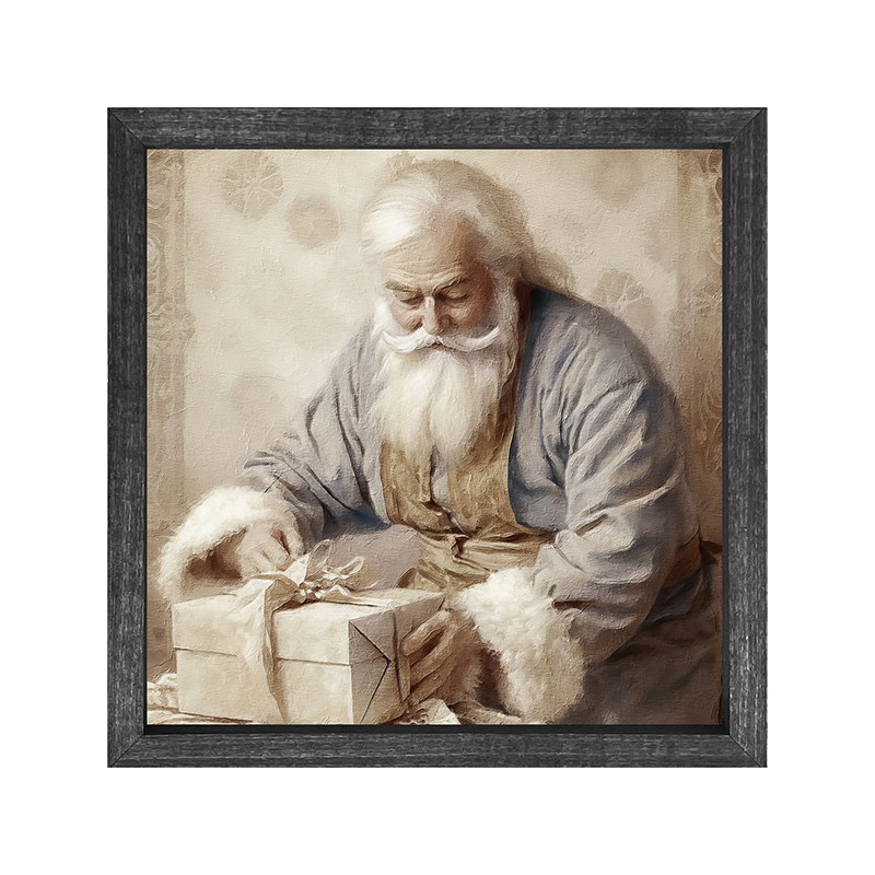 Santa Tying a box