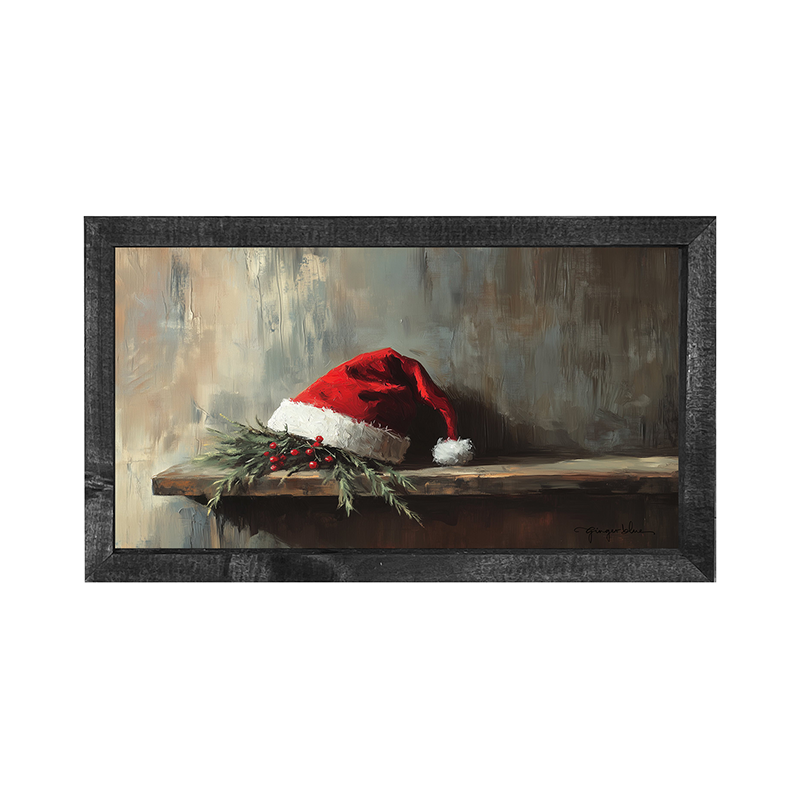 Santa's Hat - Horizontal Frame