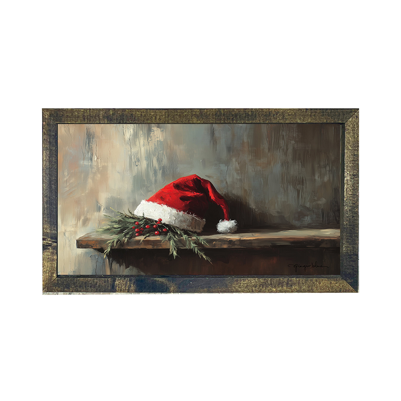 Santa's Hat - Horizontal Frame