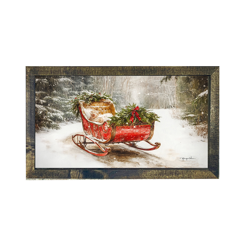 Christmas Sleigh - Horizontal Frame